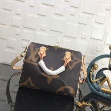 原单lv SPEEDY 25手袋配肩带M41113 M40390大花经典Monogram帆布斜跨包