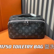 高仿一比一lv手拿包系列TOILETRY BAG盥洗袋M11750黑花M11508洗漱包